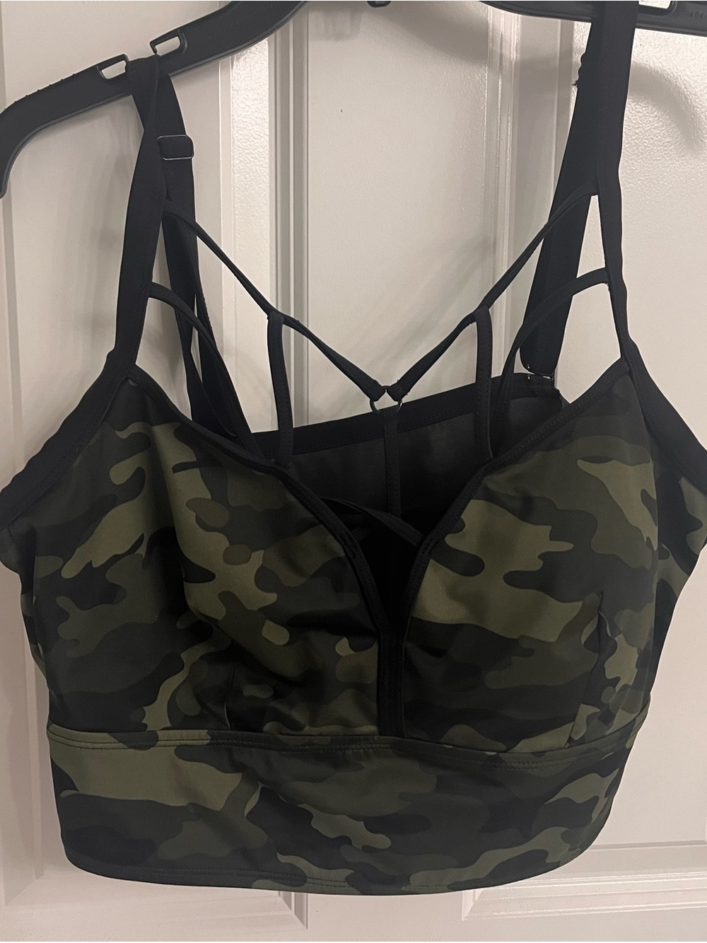 torrid Olive Green Camo Strappy swim top